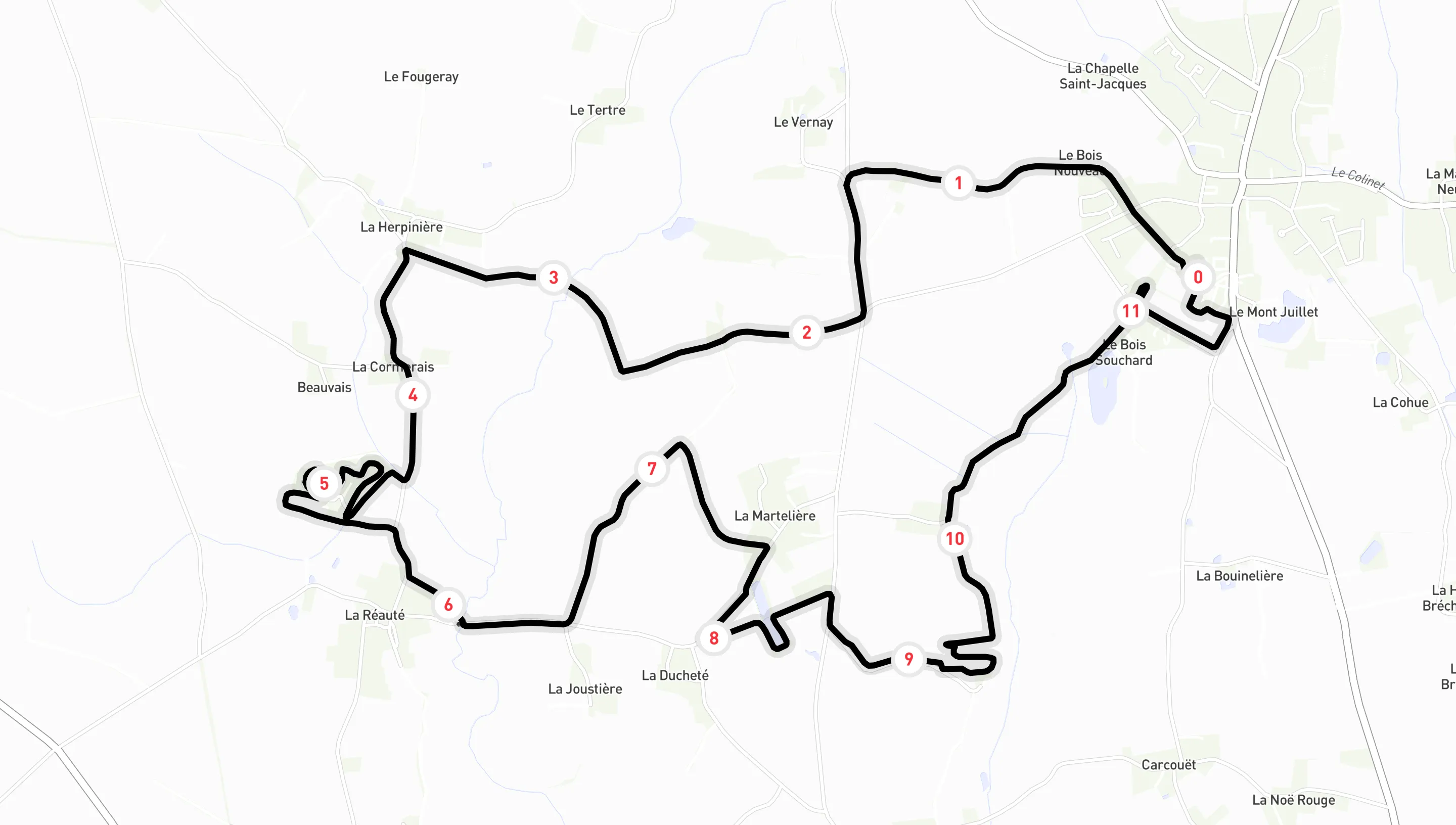 Circuit du Trail Nocturne Touchois