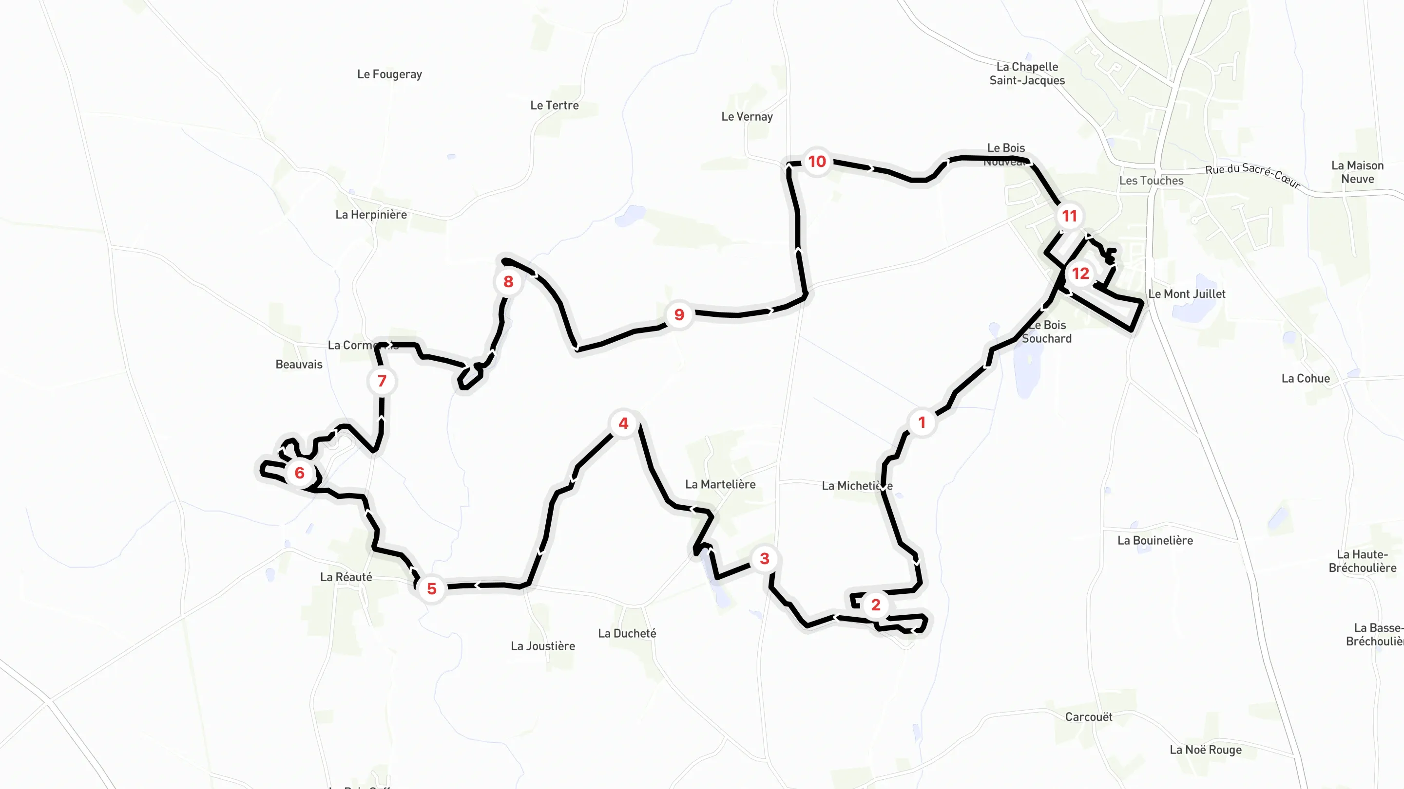 Circuit du Trail Nocturne Touchois